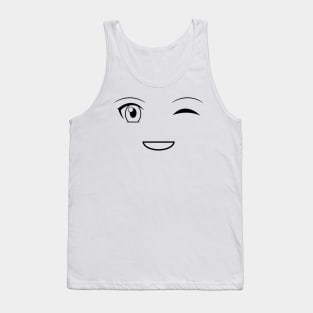 18 - Animoji Winking Face Tank Top